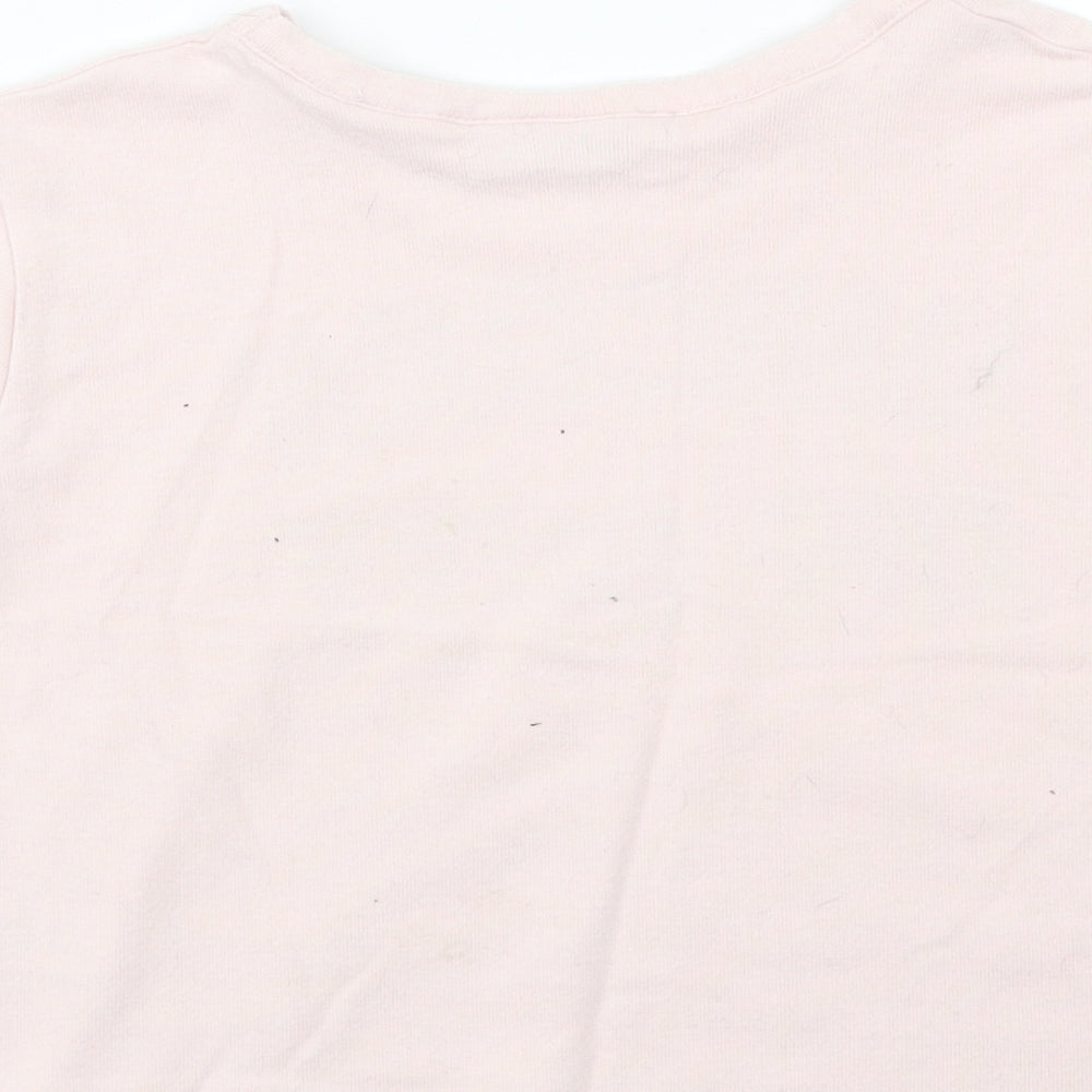 Matalan Girls Pink Basic T-Shirt Size 7 Years