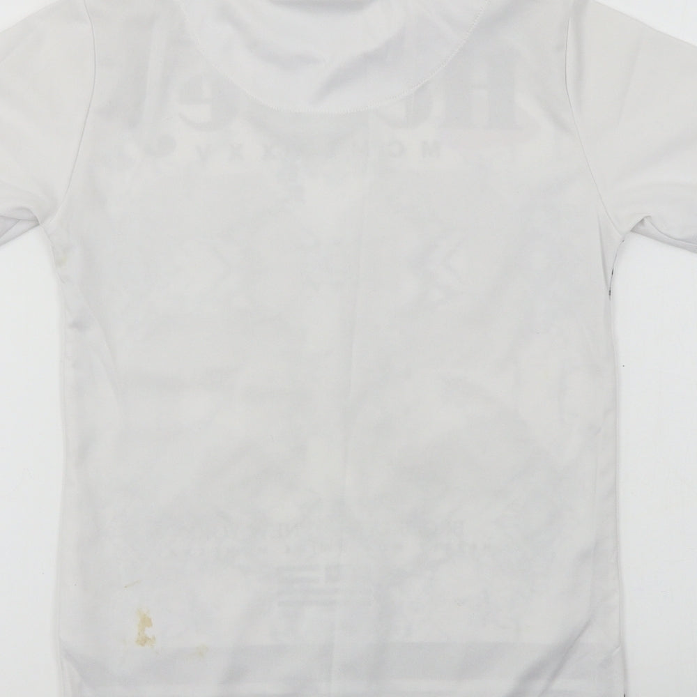 Hersey Boys White Basic T-Shirt Size 9-10 Years