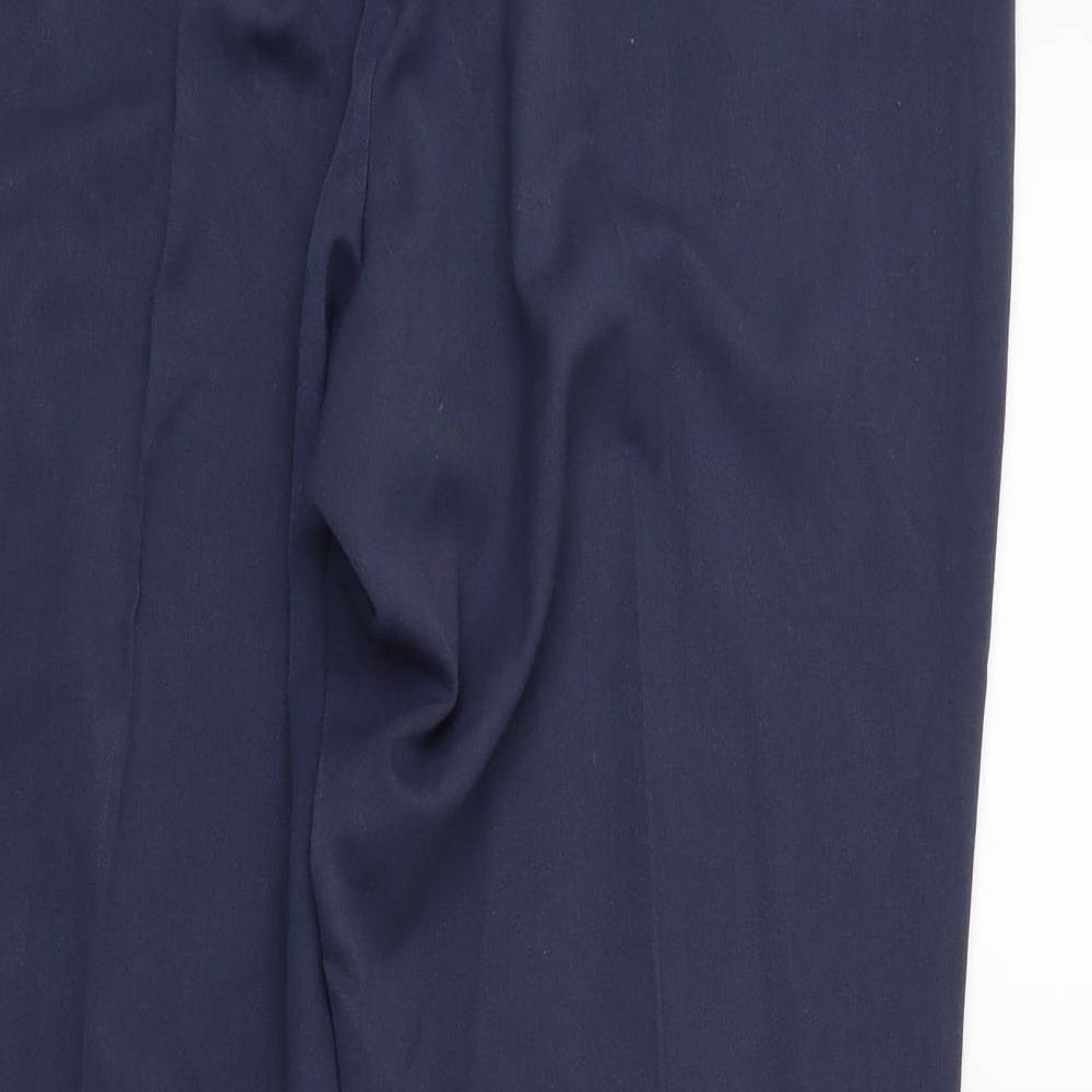 Marks and Spencer Womens Blue Trousers Size 16 L26 in