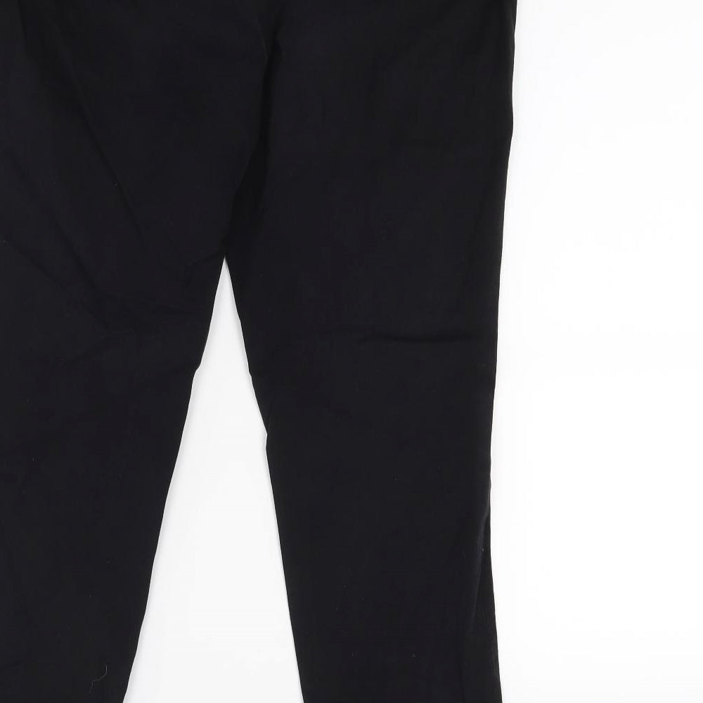 Dalia Womens Black Capri Trousers Size 14 L22 in