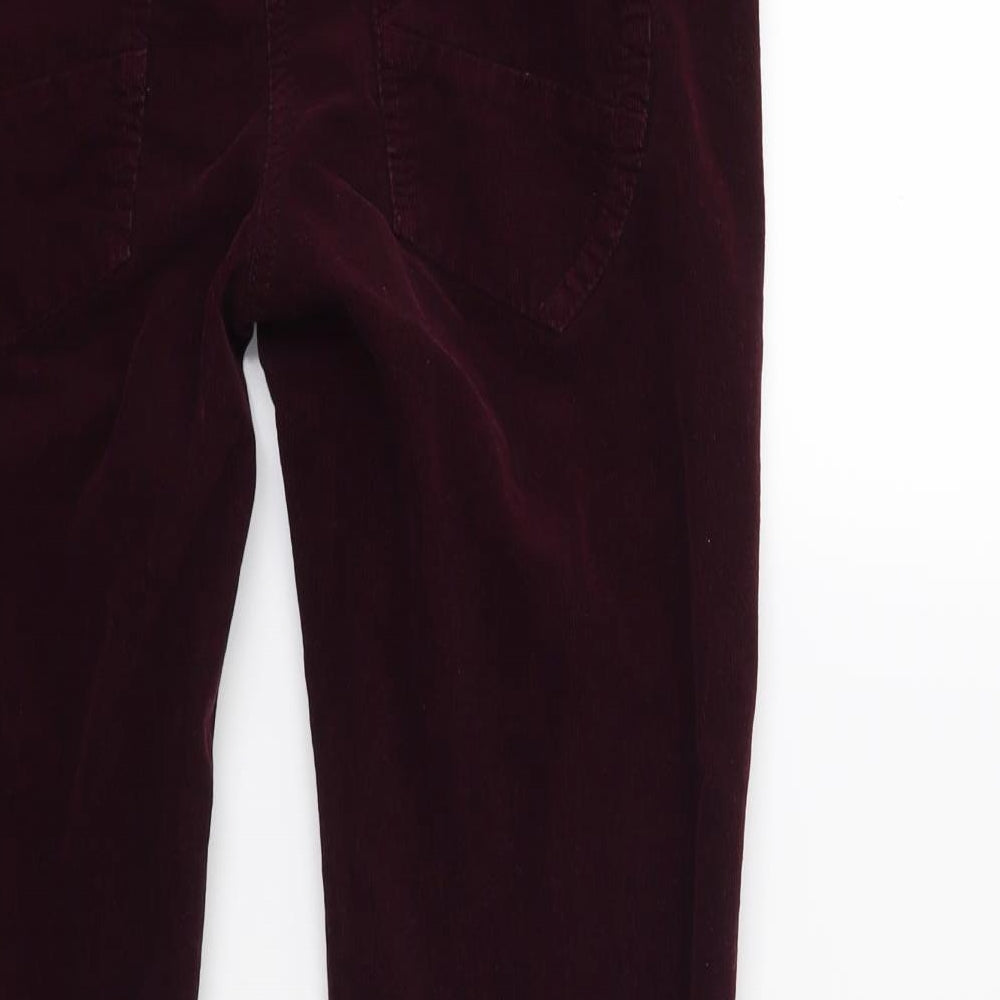 Hannah Montana Womens Red Corduroy Skinny Jeans Size 8 L25 in
