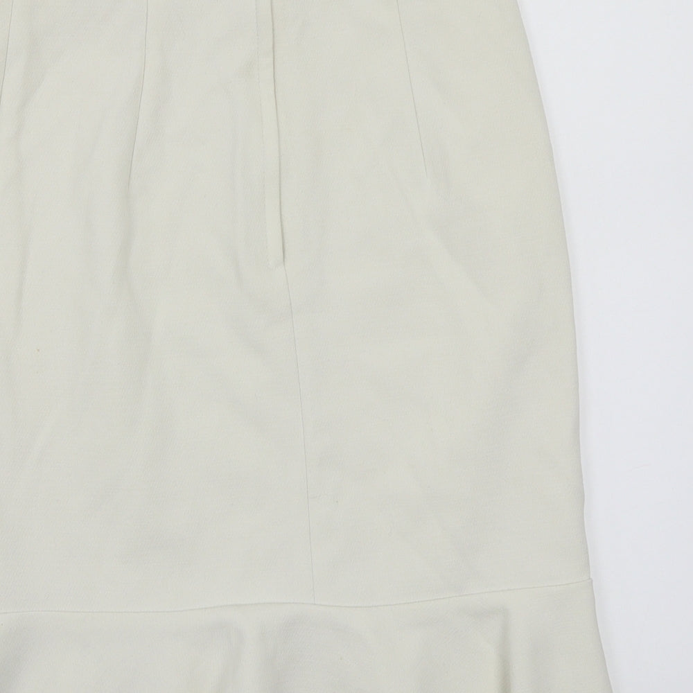 H&M Womens White A-Line Skirt Size 6
