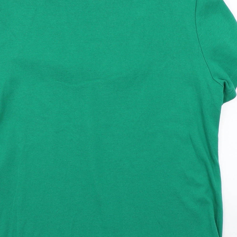 Klass Womens Green Basic T-Shirt Size L