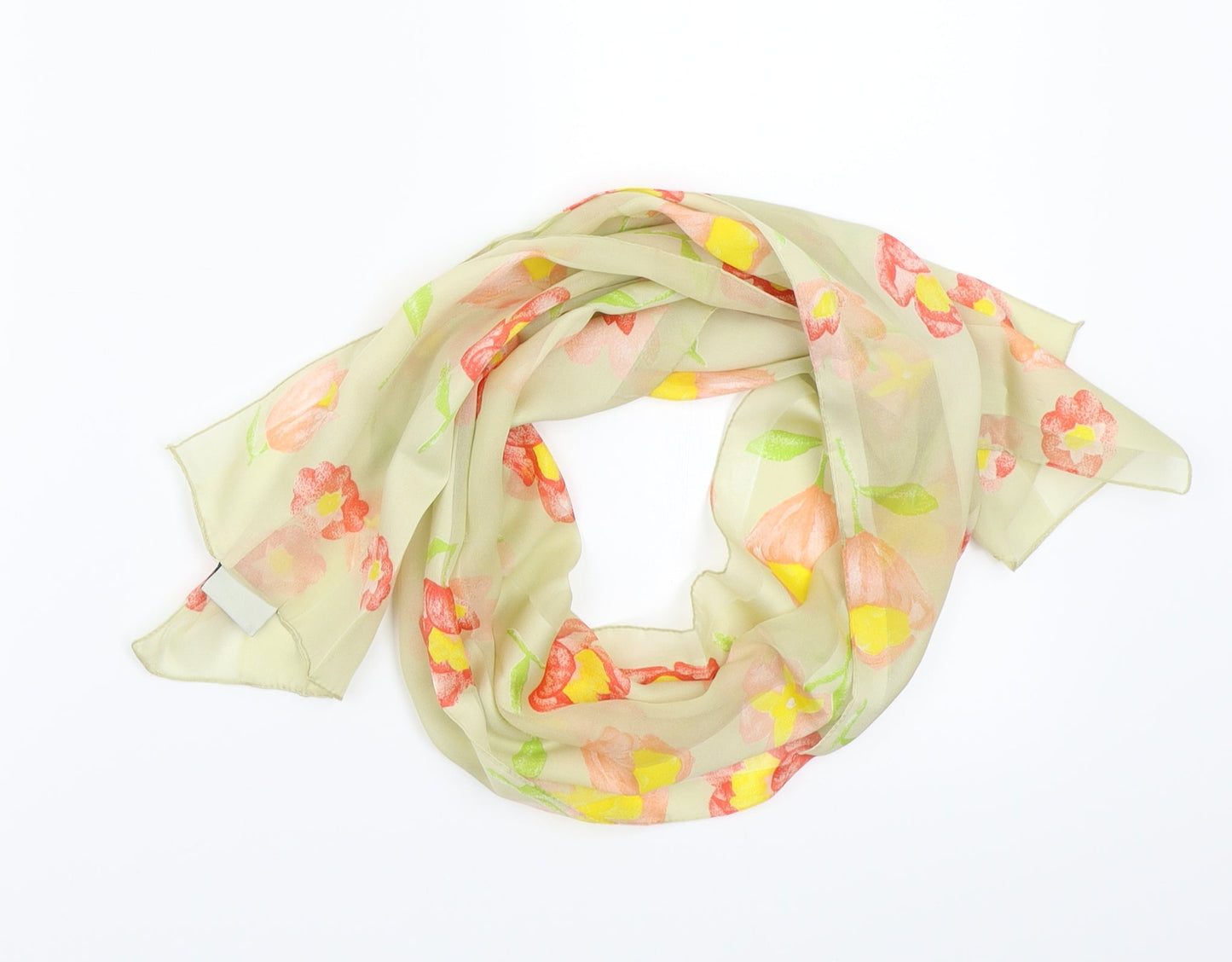 John Lewis Womens Beige Floral Scarf
