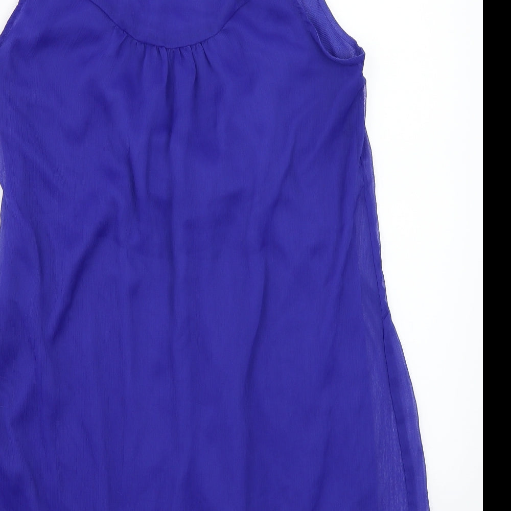 Jasmine Womens Blue Basic T-Shirt Size L