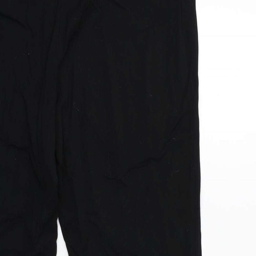 Marks and Spencer Womens Black Trousers Size 16 L28 in