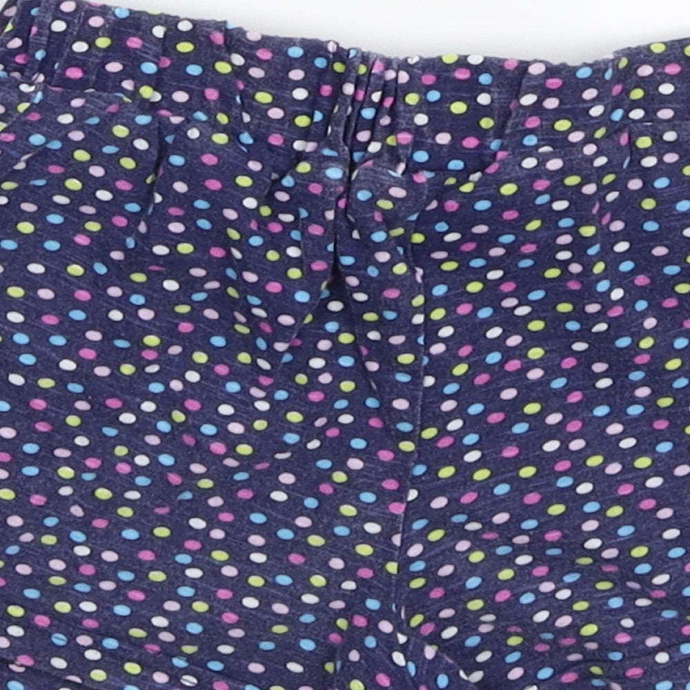 Diva Girls Blue Polka Dot Sweat Shorts Size 4-5 Years