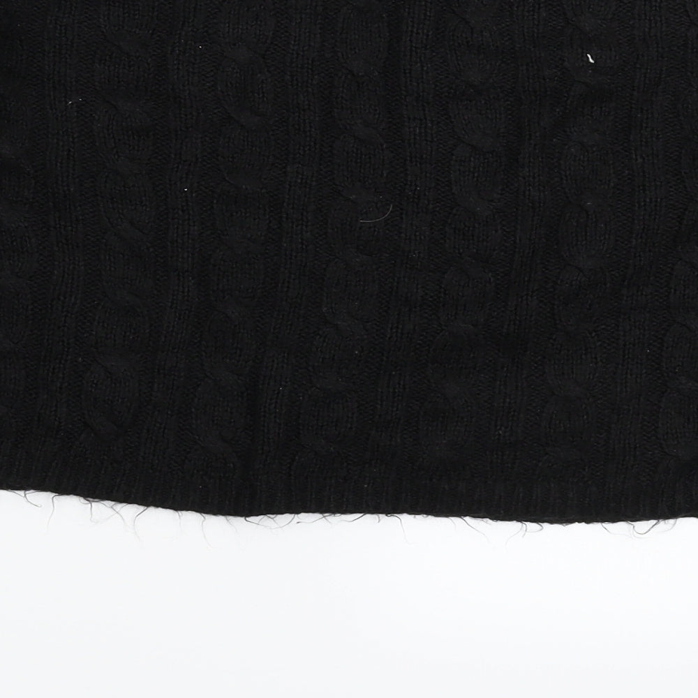 New Look Womens Black Knit Pullover Jumper Size M