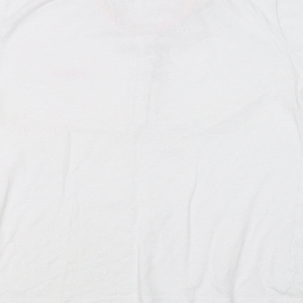 Reebok Girls White Basic Polo Size 16 Years