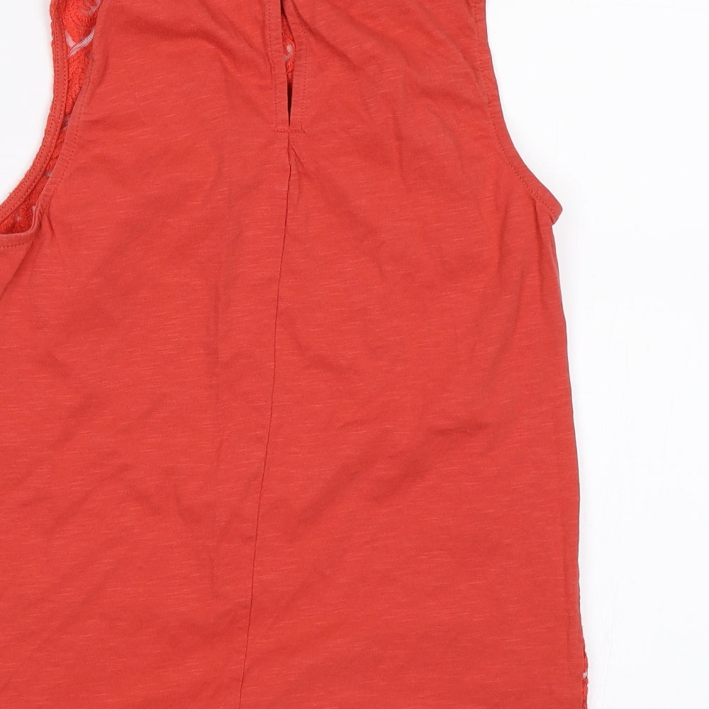 Warehouse Womens Red Basic Tank Size 8