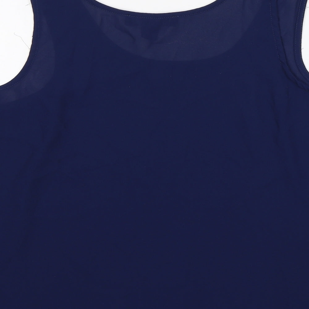 Atmosphere Womens Blue Basic Tank Size 12