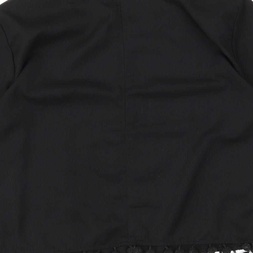 Missguided Womens Black Basic Blouse Size 10