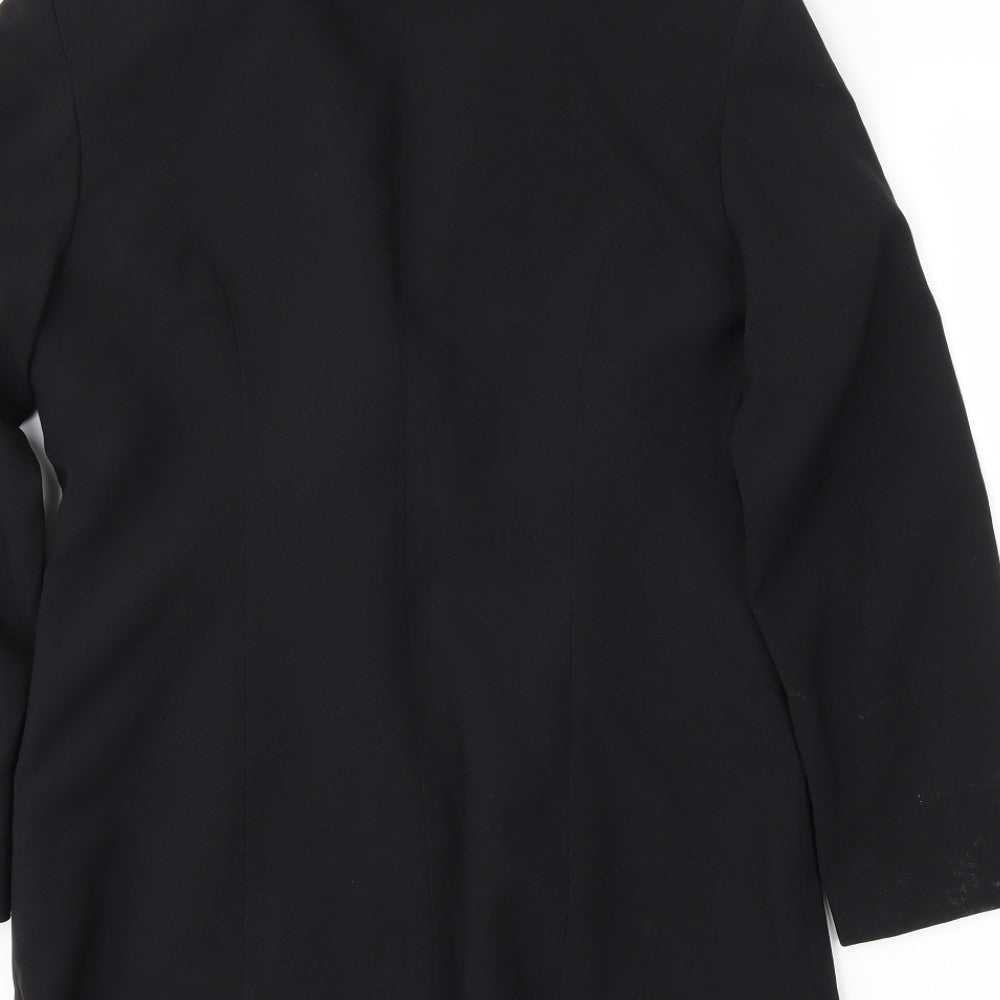 des anges Womens Black Jacket Blazer Size 10