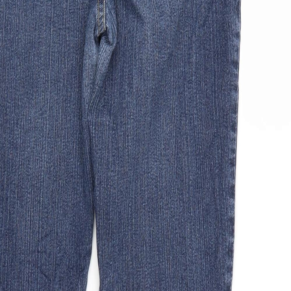 Preworn Womens Blue Denim Straight Jeans Size 31 in L27 in