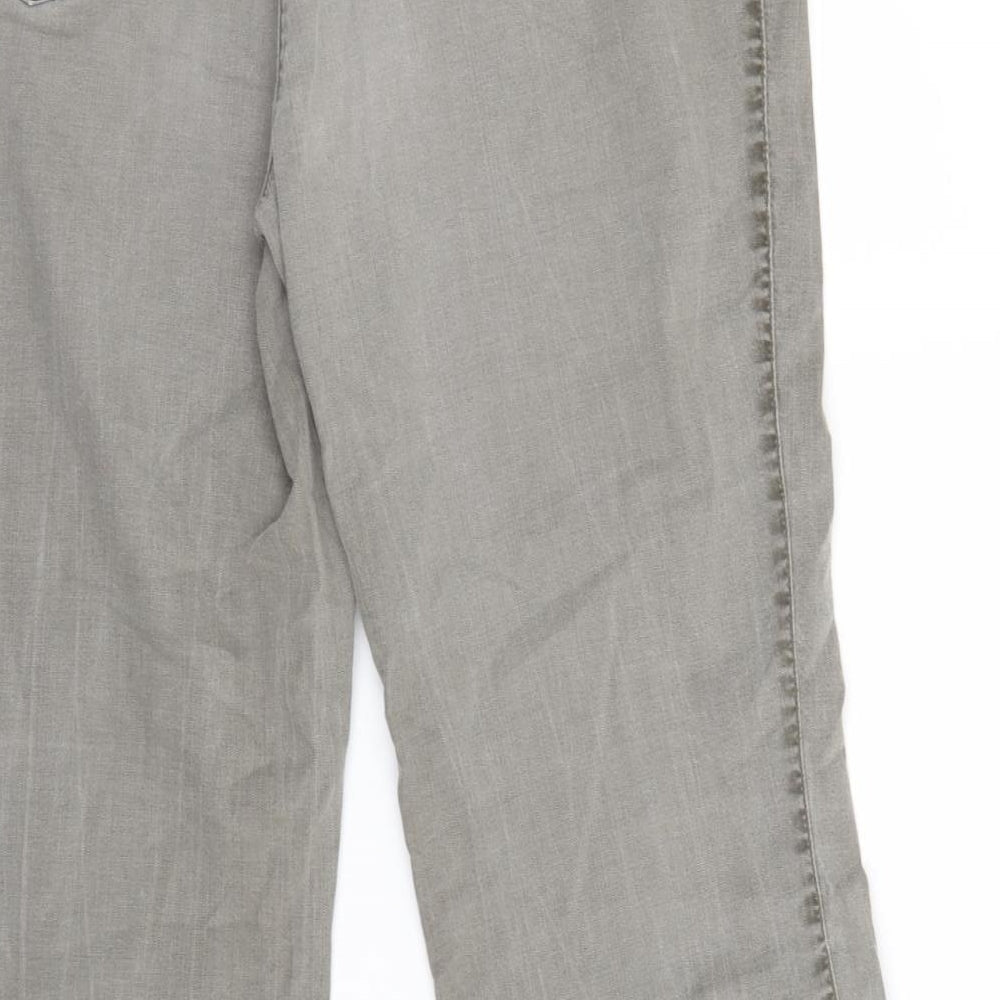 GARDEUR Womens Grey Denim Straight Jeans Size 32 in L28 in