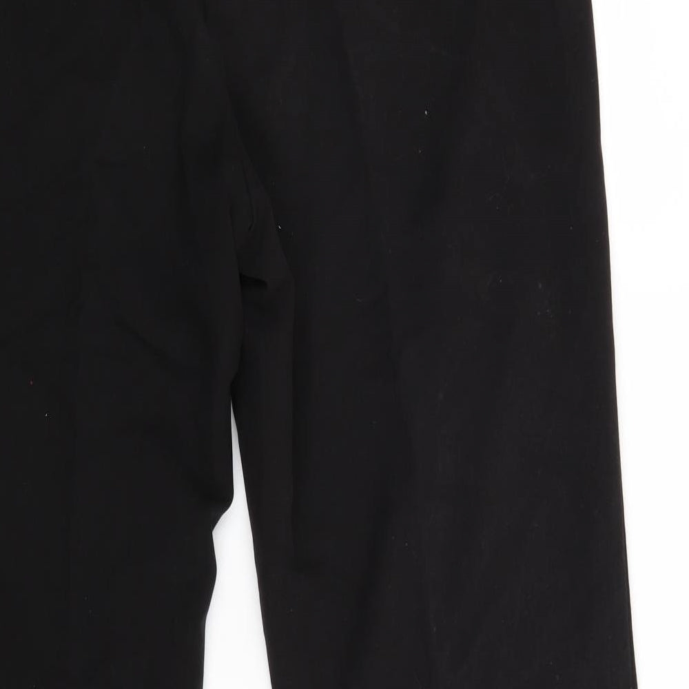 Petite Womens Black Trousers Size 36 in L28 in