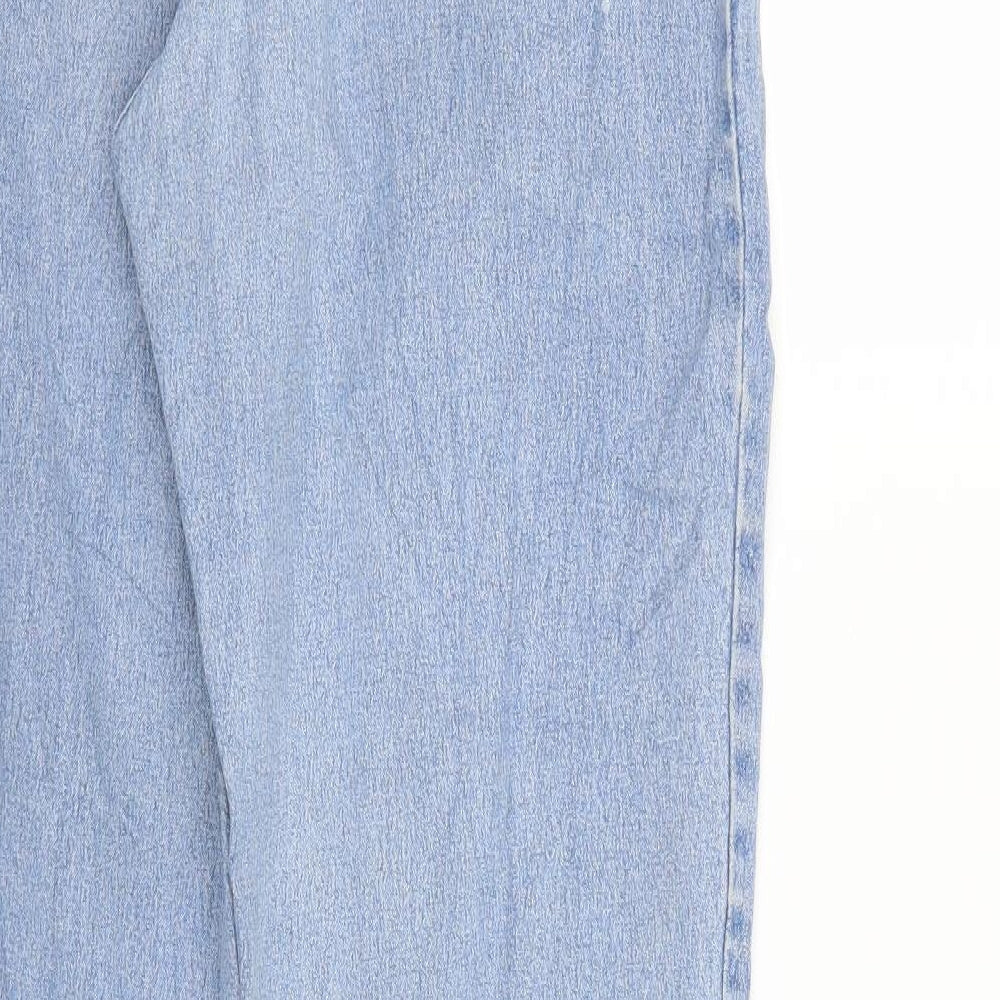 Cotton Line Womens Blue Denim Tapered Jeans Size 31 in L30 in