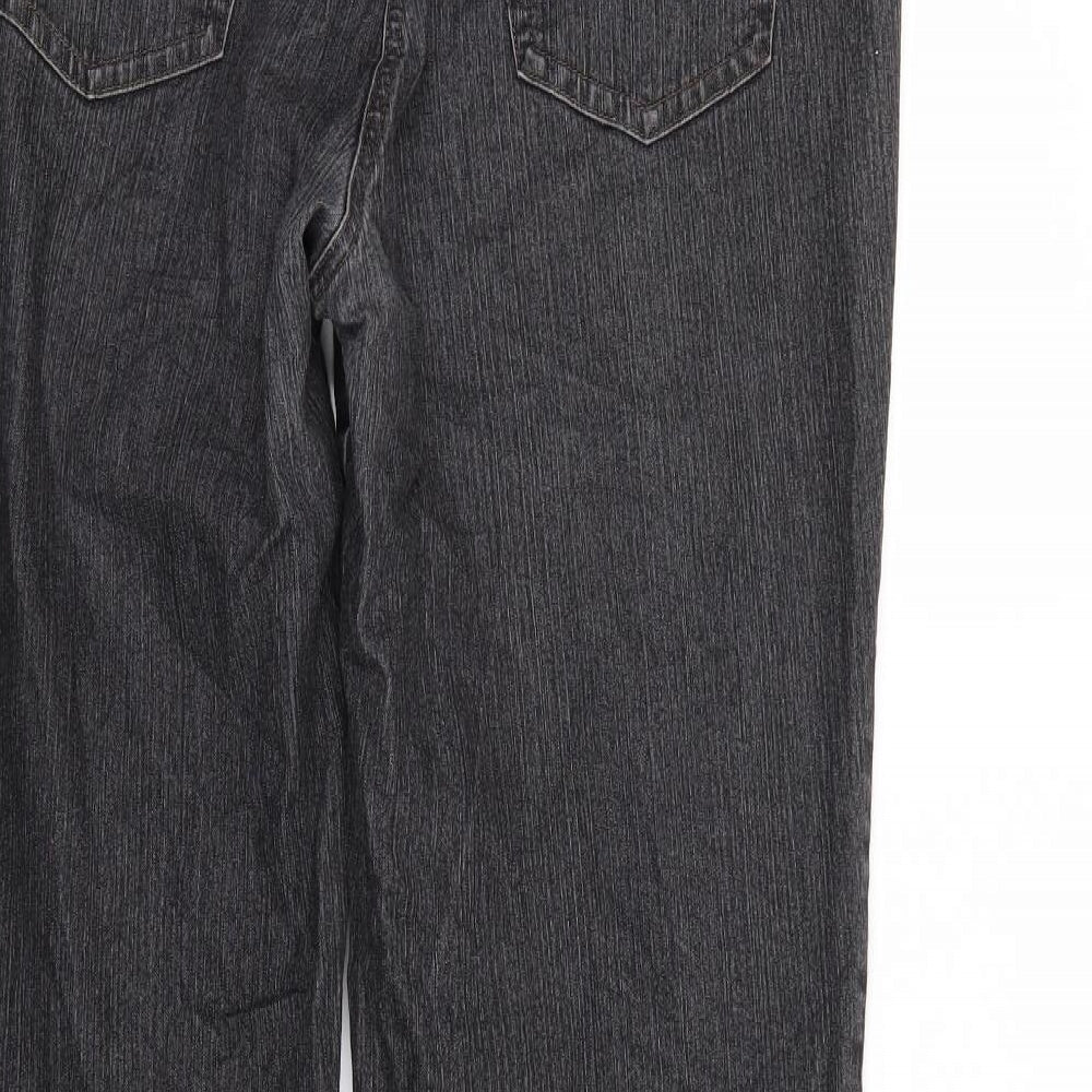 Gerry Weber Womens Black Denim Straight Jeans Size 34 in L29 in