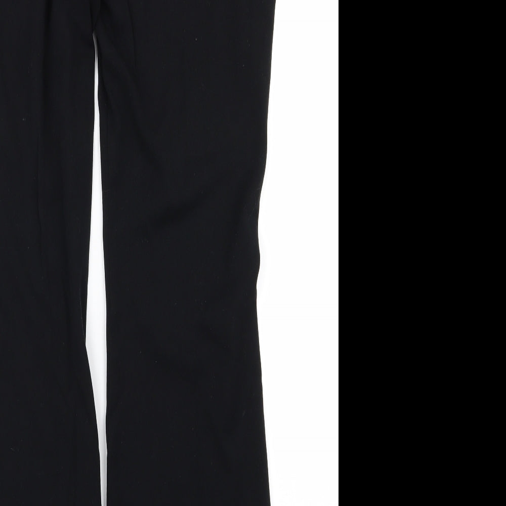 Marks & Spencer Womens Black Trousers Size 10 L25 in