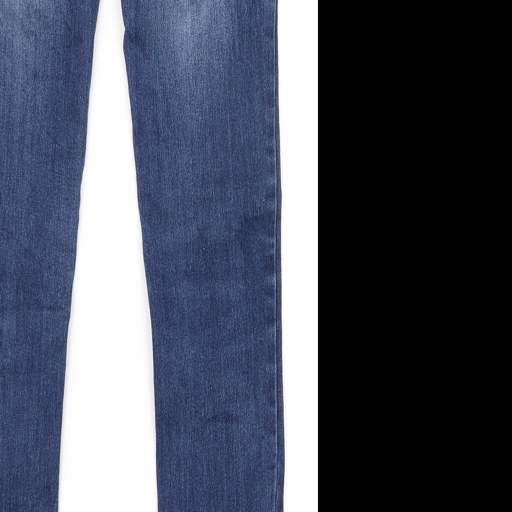 Preworn Womens Blue Skinny Jeans Size 38 L30 in