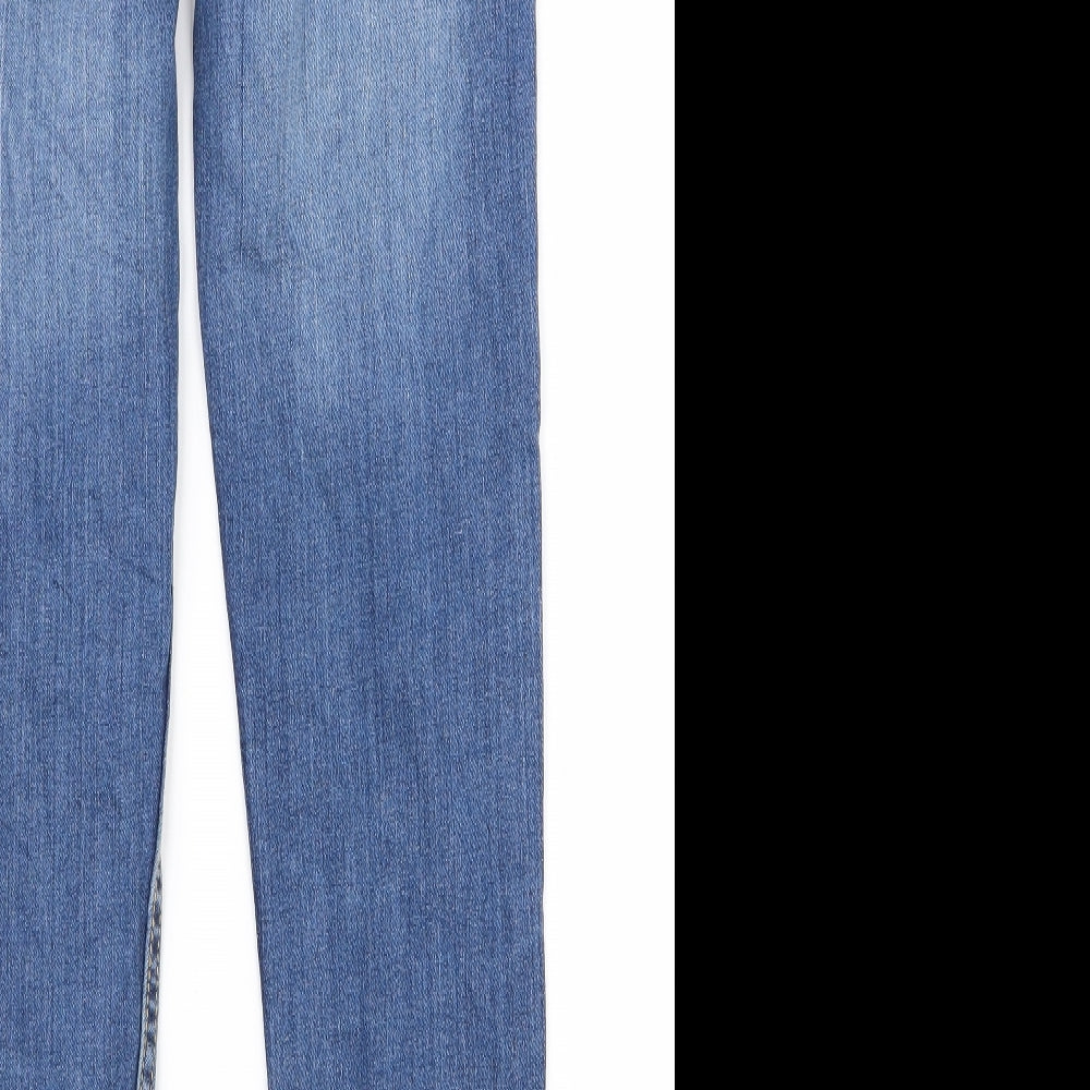 Club Womens Blue Rayon Skinny Jeans Size 28 L26 in