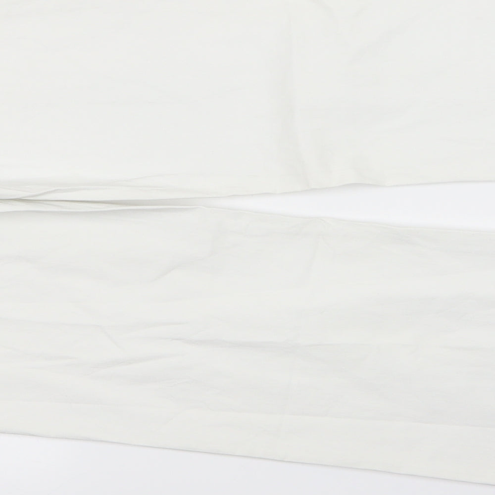 La Bella Womens White Trousers Size 14 L26 in