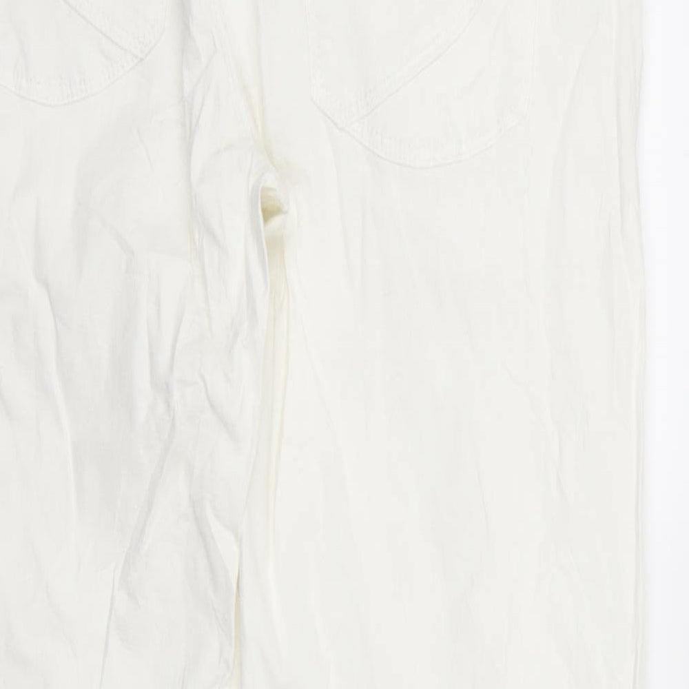 nopp;es Womens White Trousers Size S L26 in