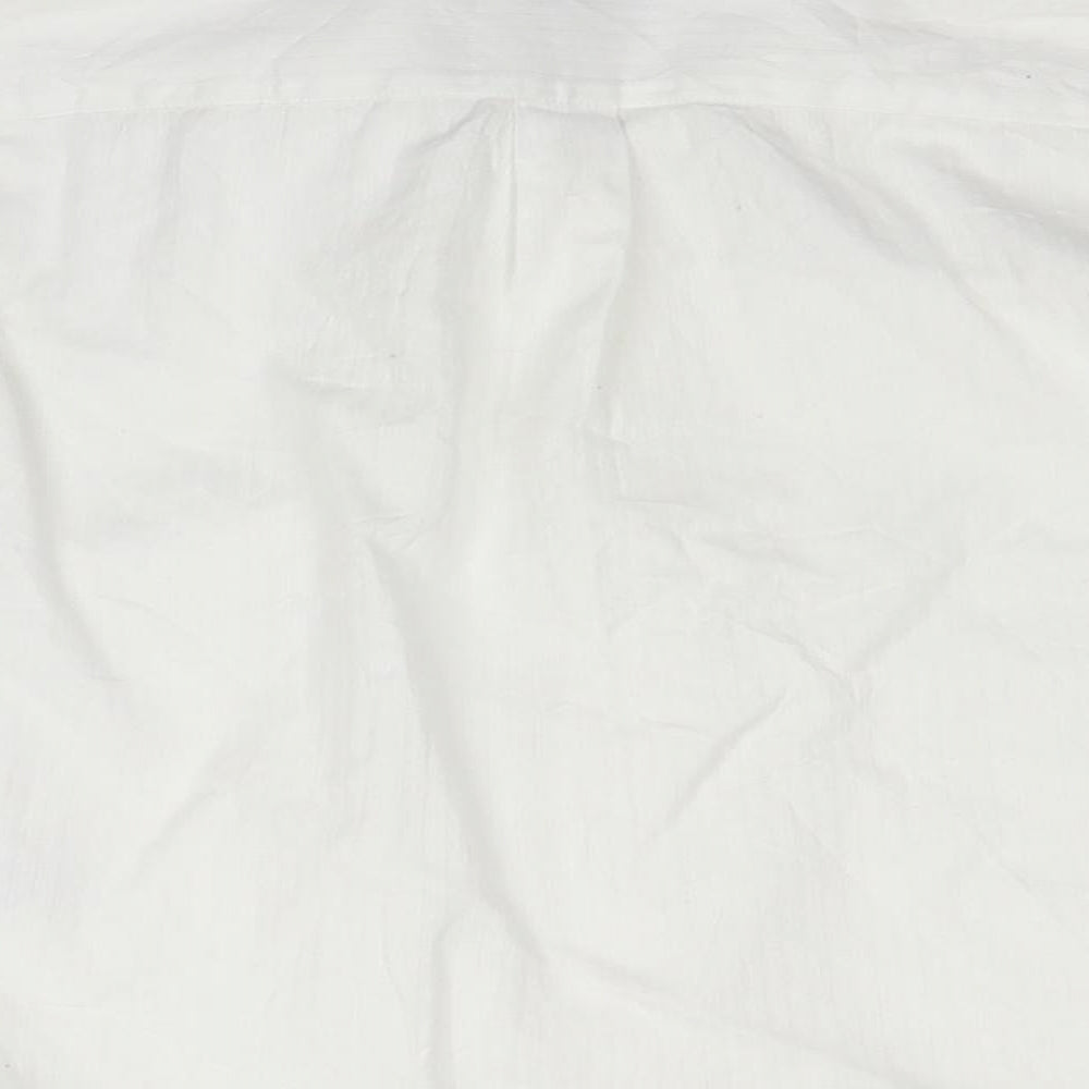 Marks & Spencer Boys White Basic Button-Up Size 8 Years
