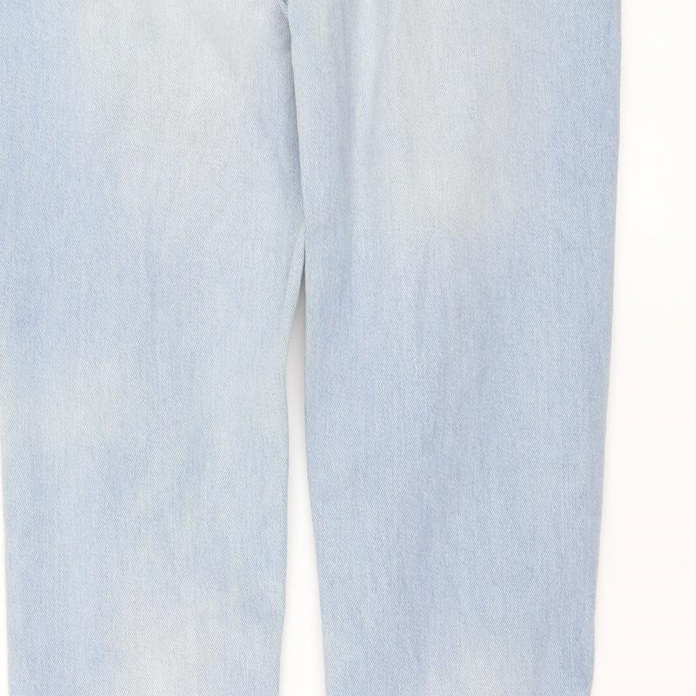 legit denim Womens Blue Denim Straight Jeans Size 6 L30 in - distressed