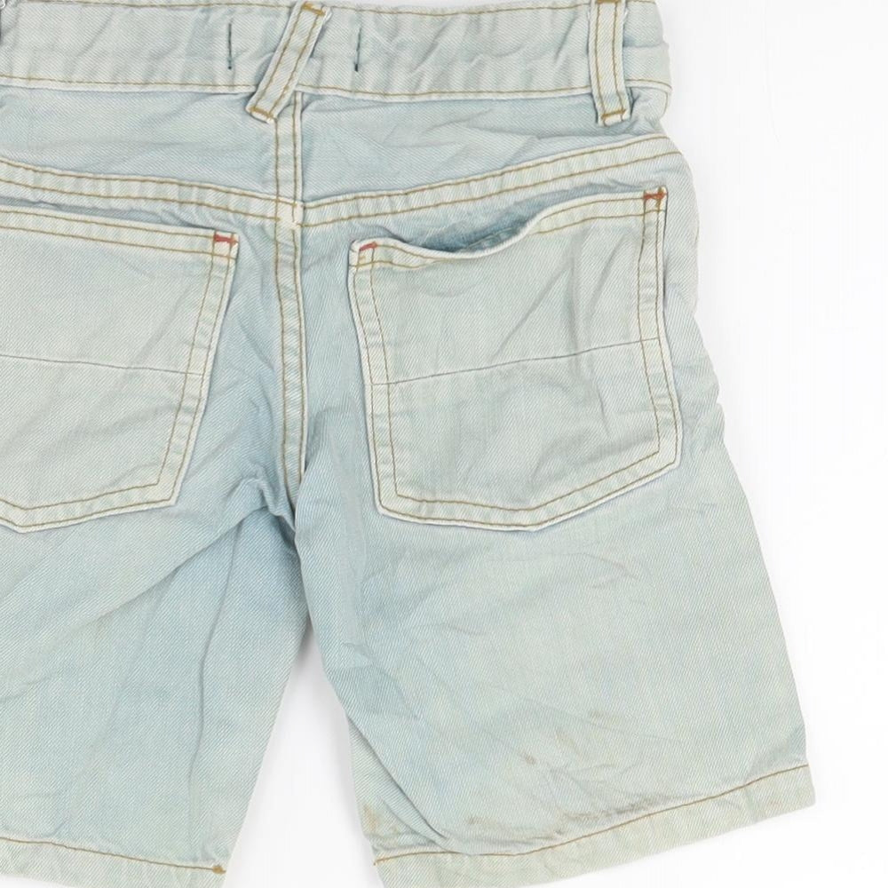 mini bowden Boys Blue Denim Chino Shorts Size 4 Years
