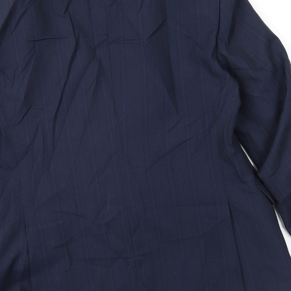 Chesterfield Mens Blue Striped Jacket Suit Jacket Size 40