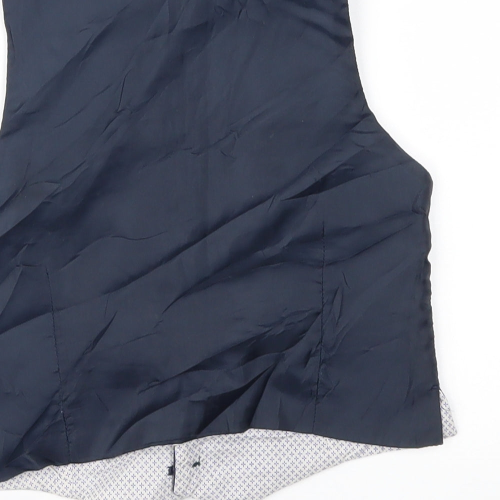 John Lewis Boys Blue Jacket Waistcoat Size 4 Years