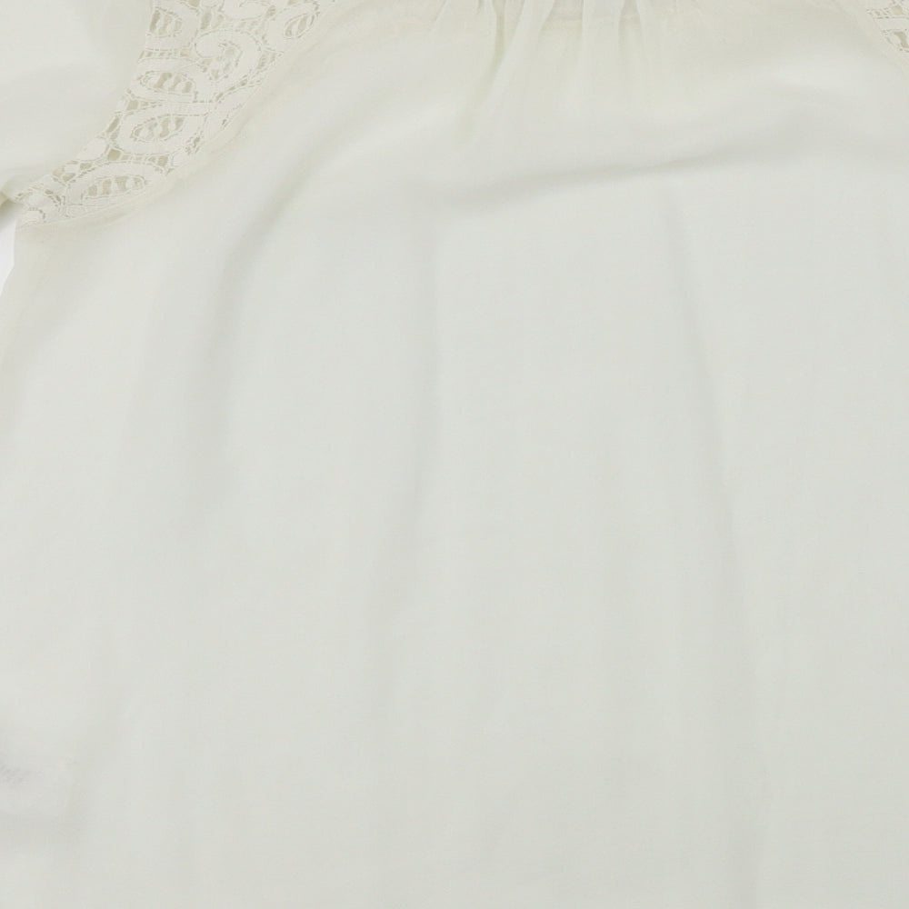 NEXT Womens Ivory Basic Blouse Size 8