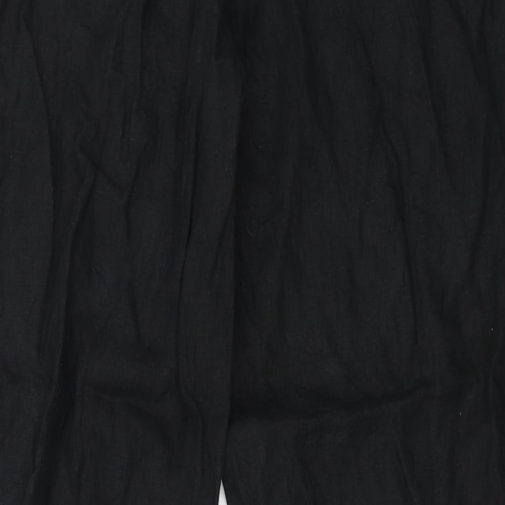 Marks and Spencer Womens Black Trousers Size 16 L26 in