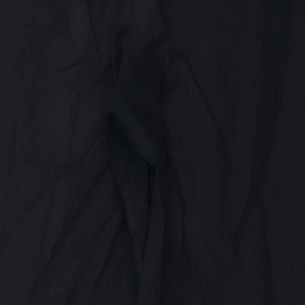 Preworn Womens Black Trousers Size 36 in L24 in