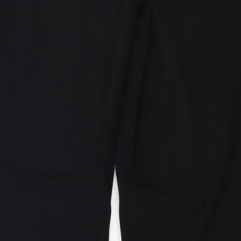 Marks and Spencer Womens Black Trousers Size 14 L26 in