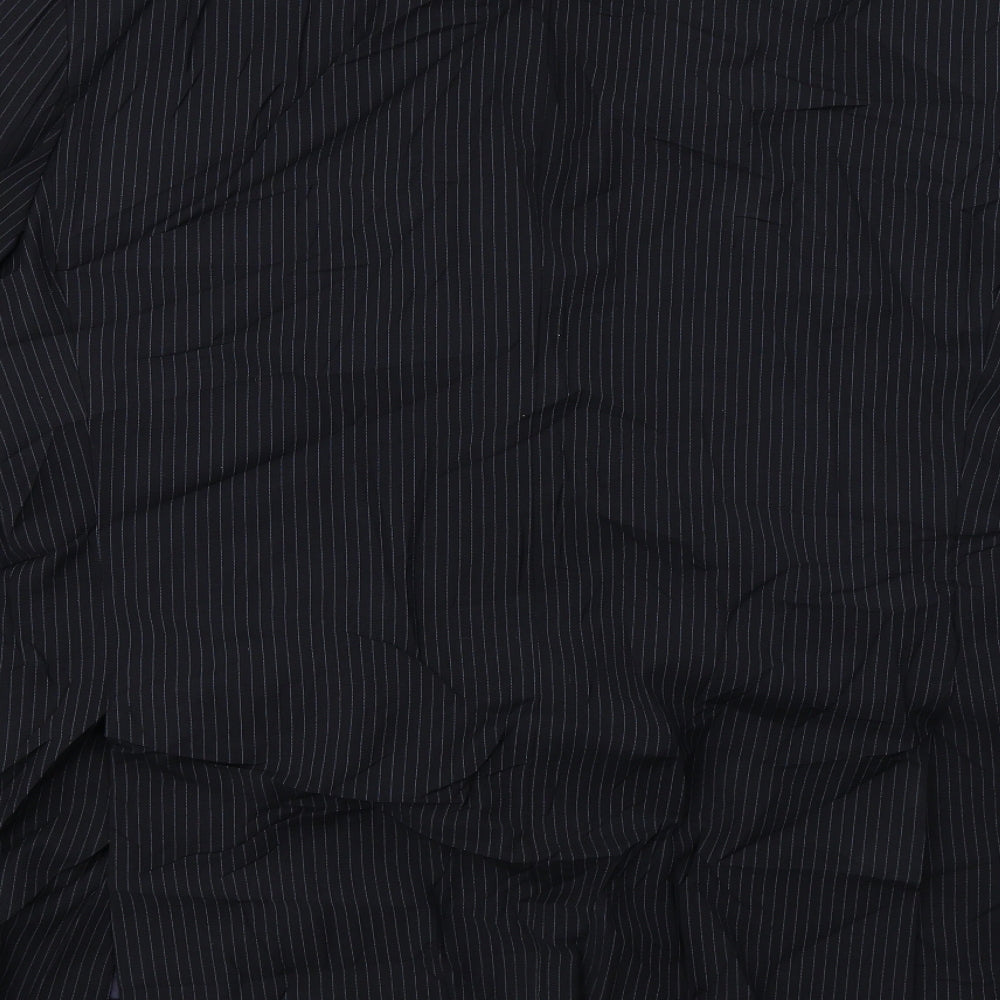 Marks & Spencer Mens Black Striped Jacket Blazer Size 42