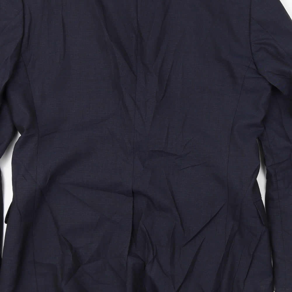 Massamino dutti Mens Blue Jacket Blazer Size 36