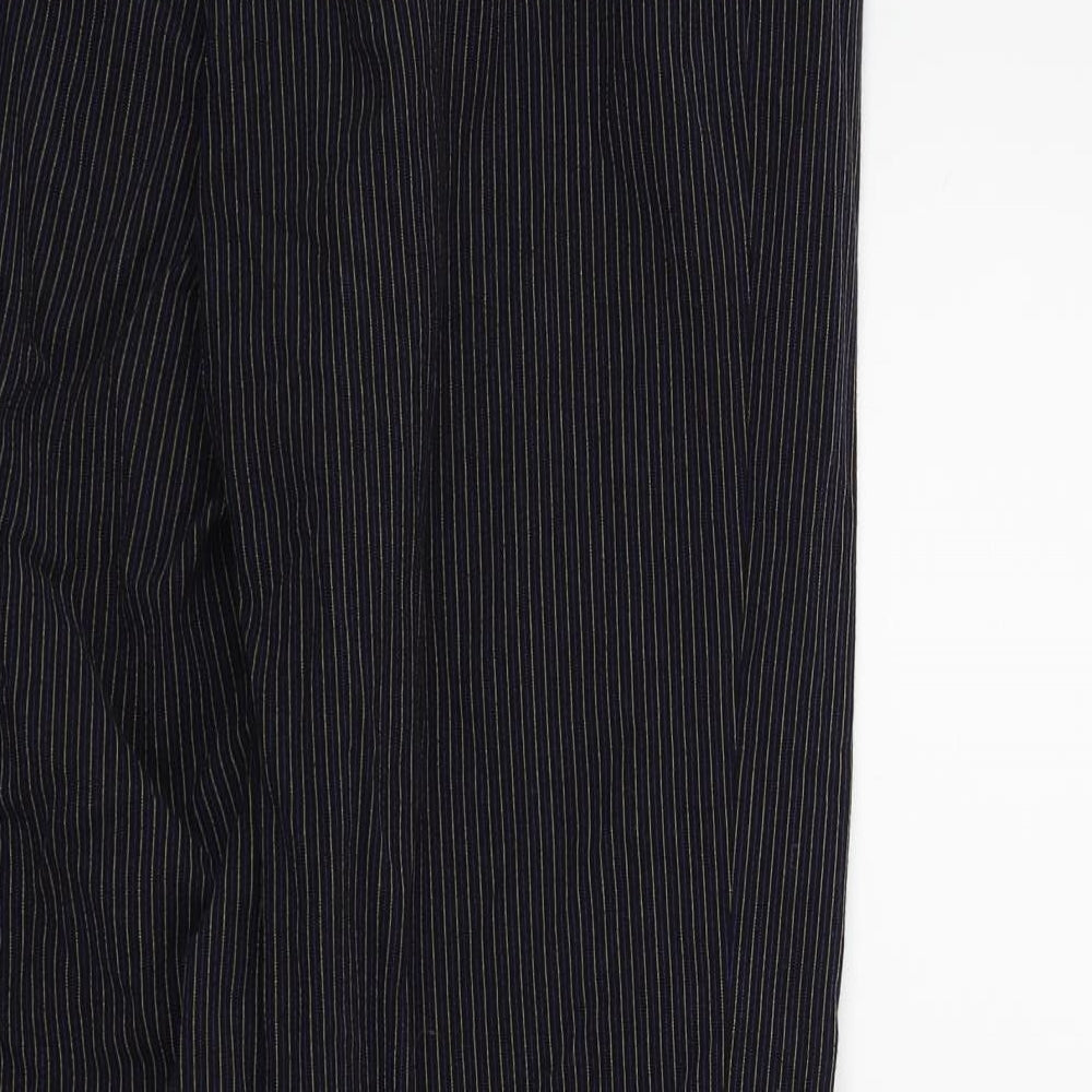 Fosters Mens Blue Striped Trousers Size 30 L29 in