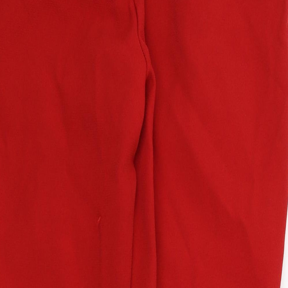 Missguided Womens Red Trousers Size 10 L20 in