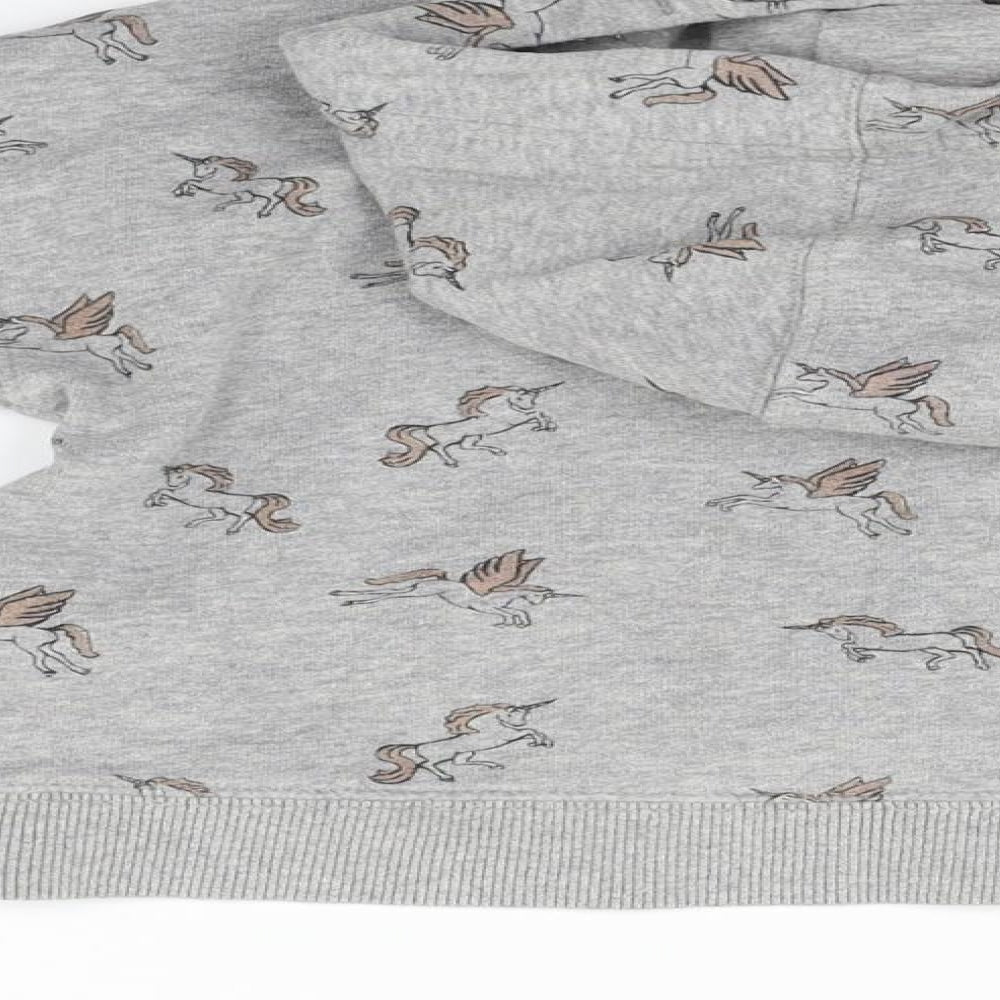 George Boys Grey Pullover Jumper Size 8 Years - unicorn