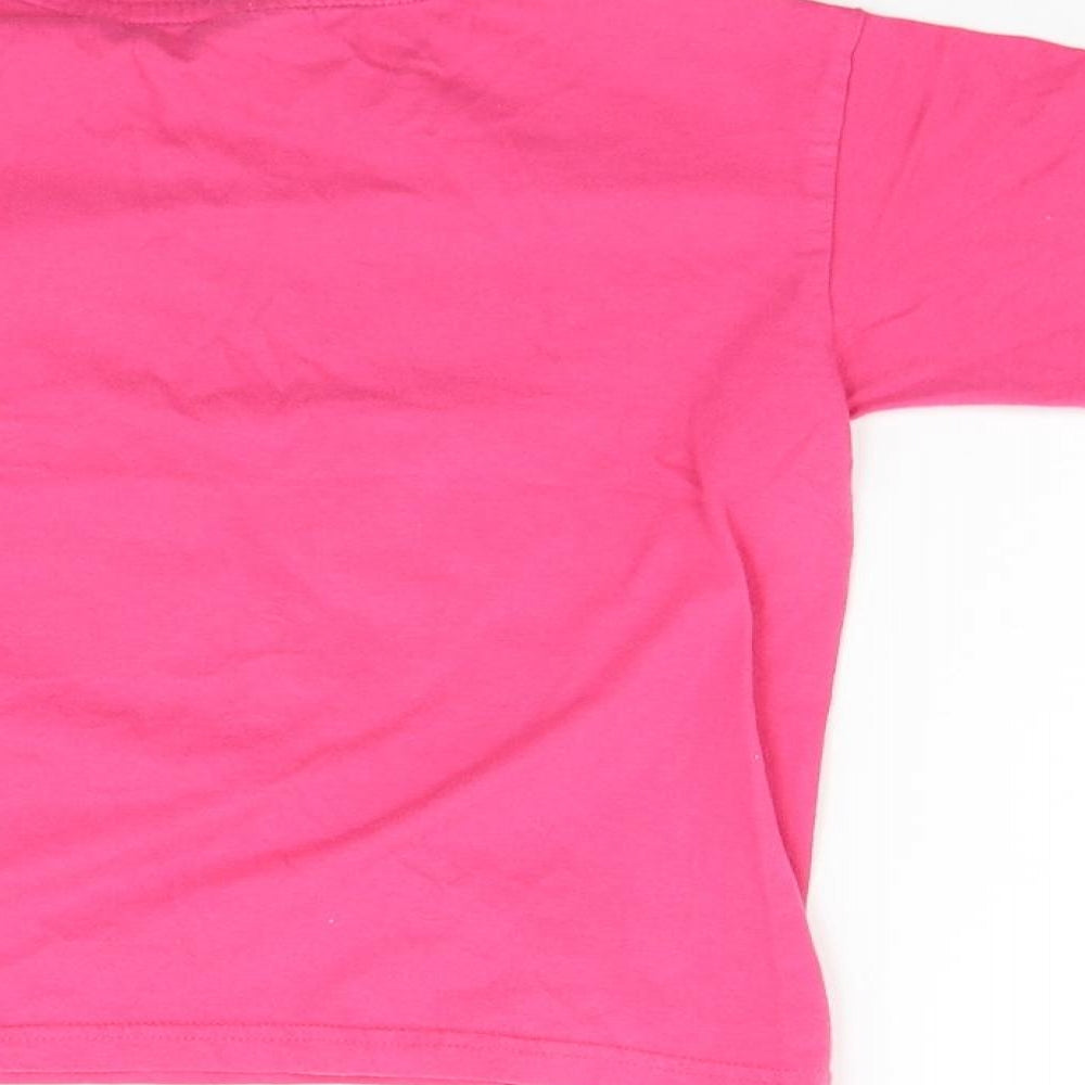 B&C Girls Pink Basic Polo Size 7-8 Years