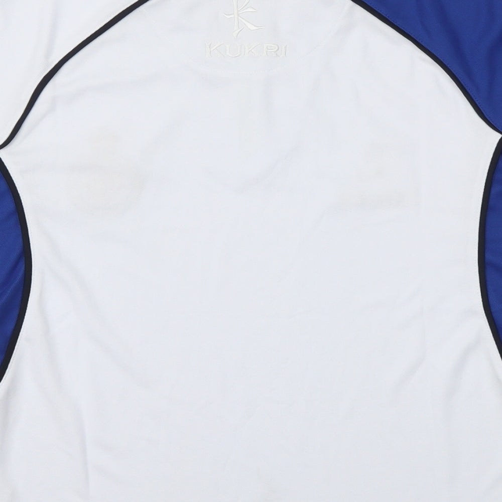 KURKI Boys White Basic T-Shirt Size 8 Years