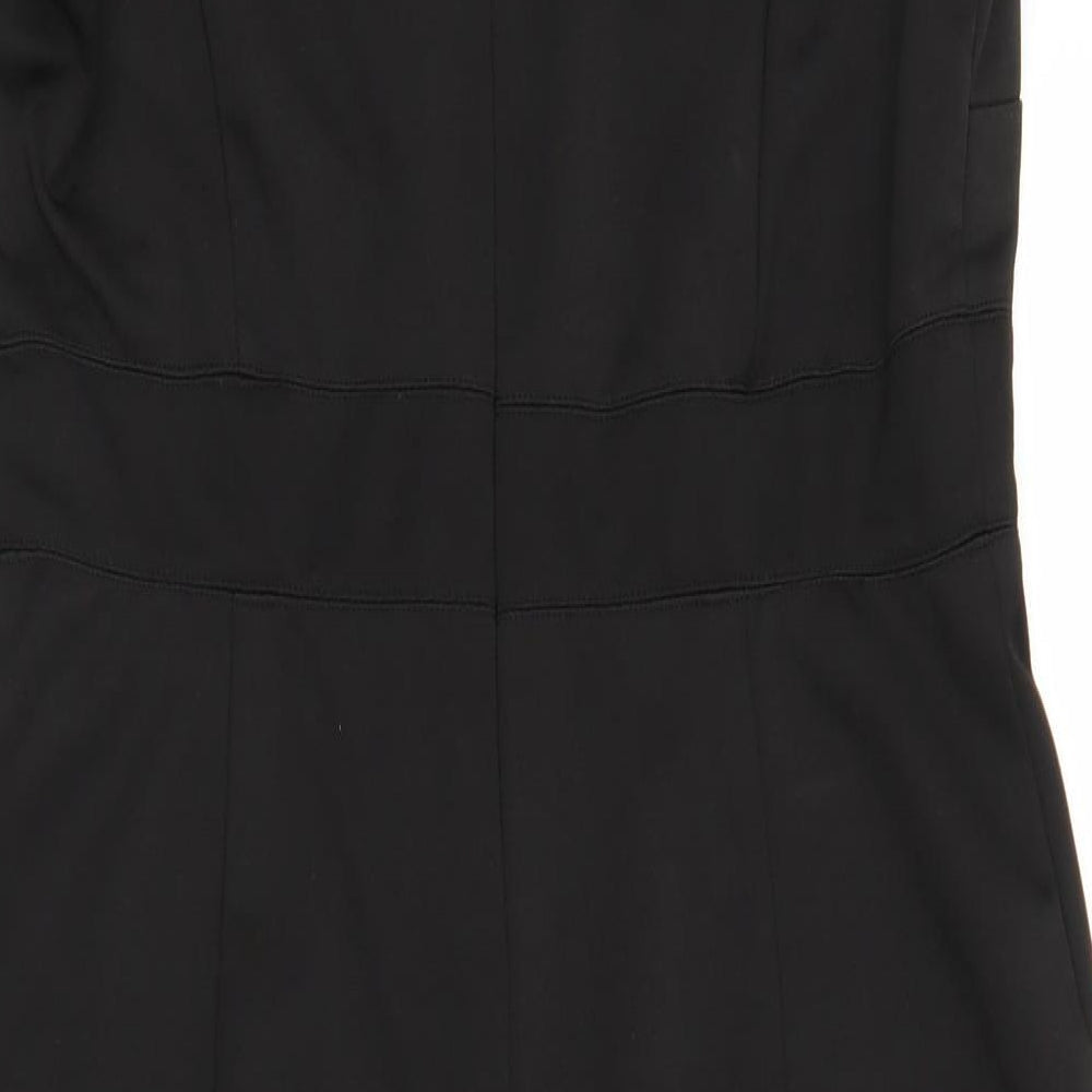 Papaya Womens Black Sheath Size 14