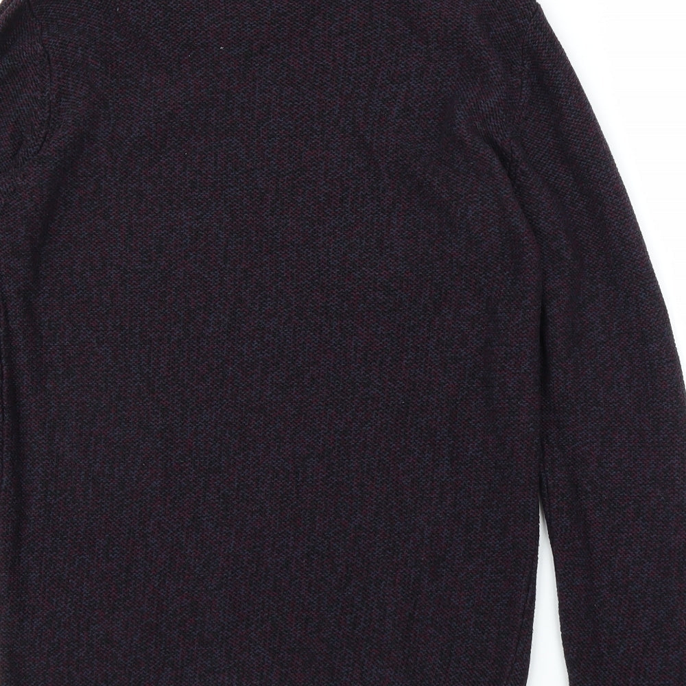 Cedarwood State Mens Purple Pullover Jumper Size M