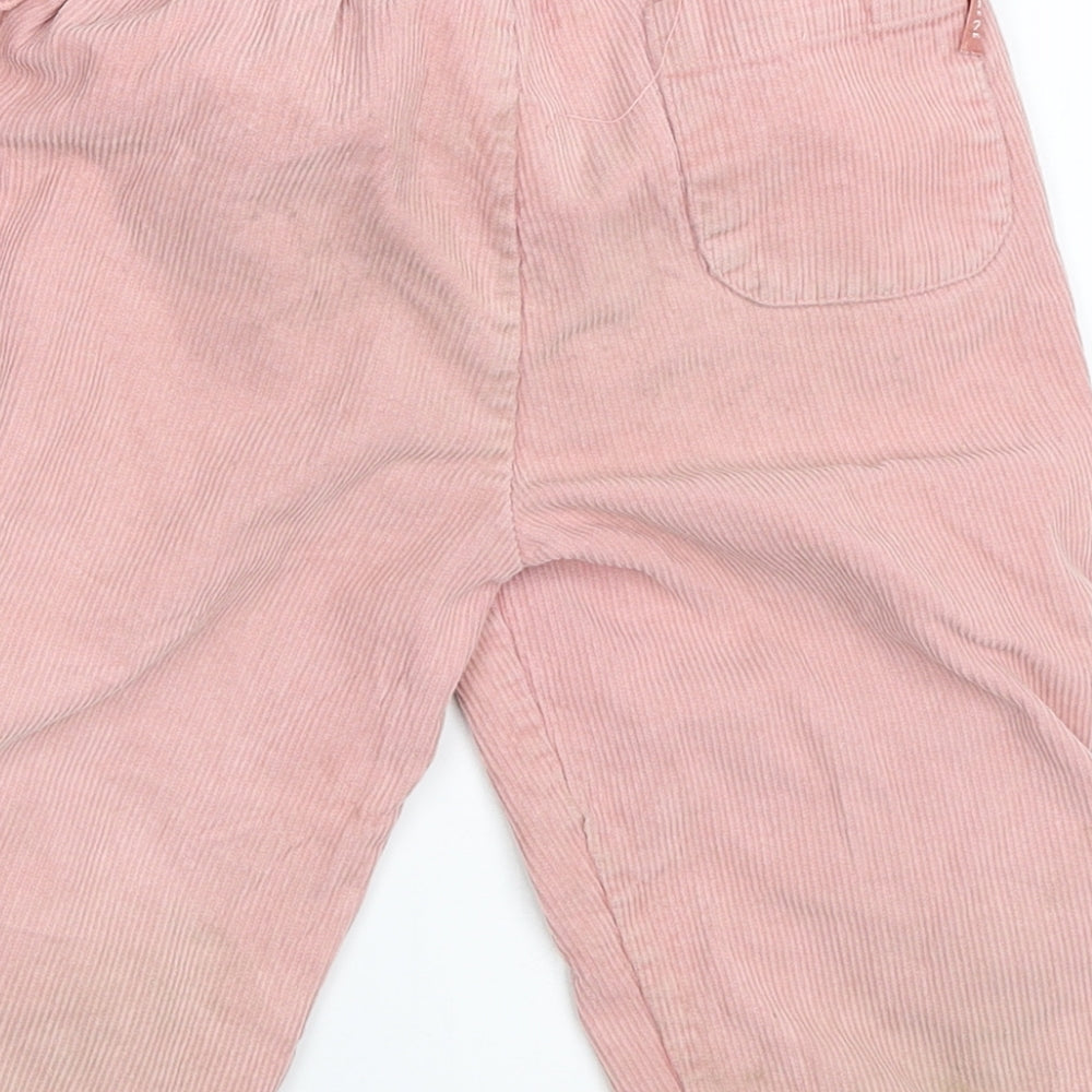 Baby Bebe Girls Pink Corduroy Capri Trousers Size 12 Months