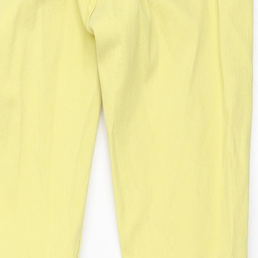 Fransa Womens Yellow Skinny Jeans Size 40 L27 in