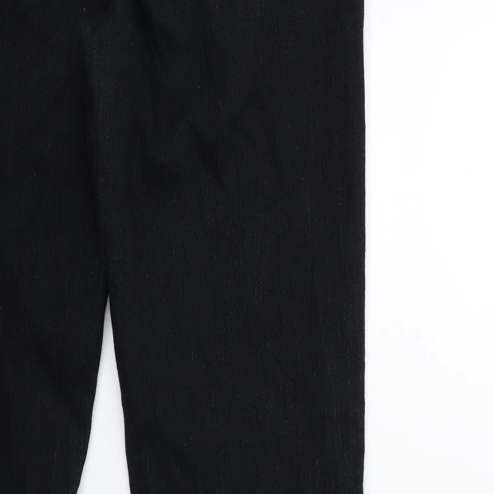 M2B Womens Black Denim Jegging Jeans Size 10 L29 in