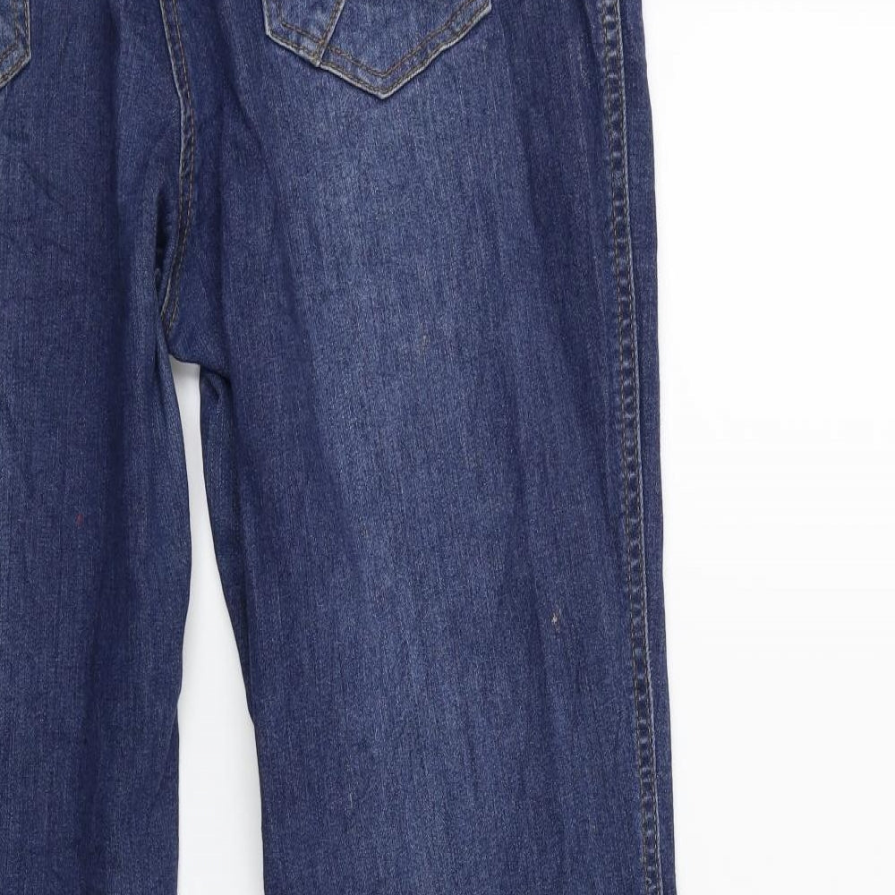Gina Benotti Womens Blue Denim Straight Jeans Size 16 L30 in