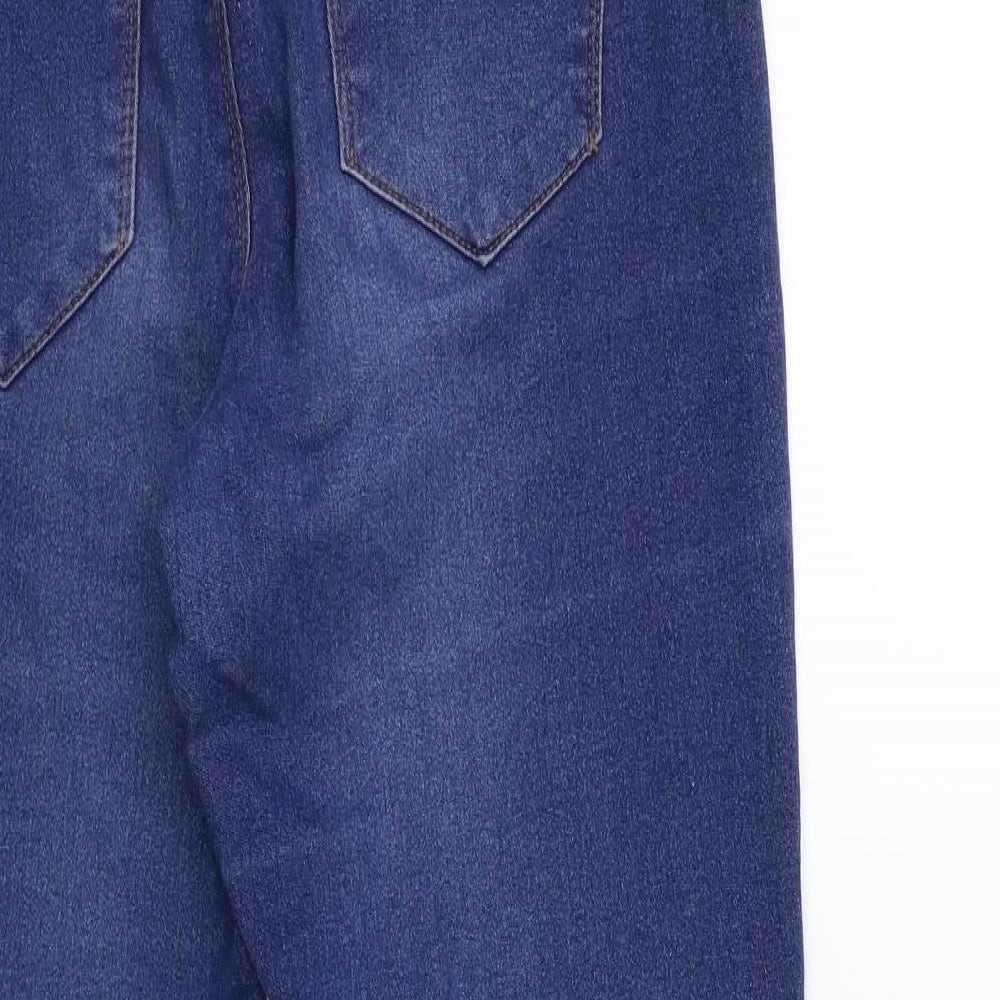 Denim & Co. Womens Blue Denim Skinny Jeans Size 12 L28 in